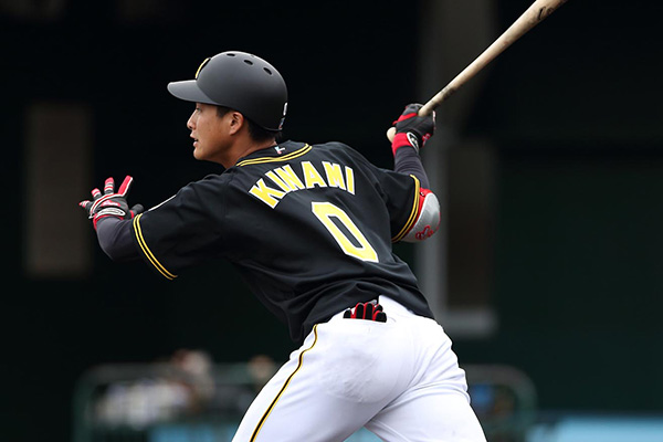 阪神タイガース 木浪聖也選手 使用済みバット ヒビ割れ有り ①