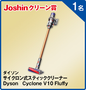ダイソン サイクロン式スティッククリーナー Dyson Cyclone V10 Fluffy 1名