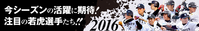 今シーズンの活躍に期待！注目の若虎選手たち！！2016