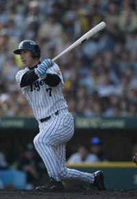 阪神タイガース2003 優勝記念ユニフォーム今岡誠沖原佳典