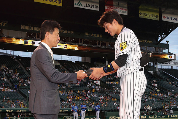 ニュース - チーム - 球団選定8月度月間最優秀選手に北條史也