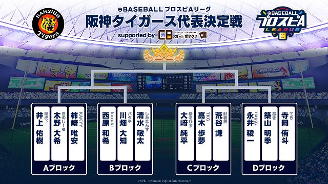 ニュース イベント 10 1 土 Ebaseballプロスピaリーグ22シーズン 阪神タイガース代表決定戦 Supported Byカードボックス を開催 阪神タイガース 公式サイト